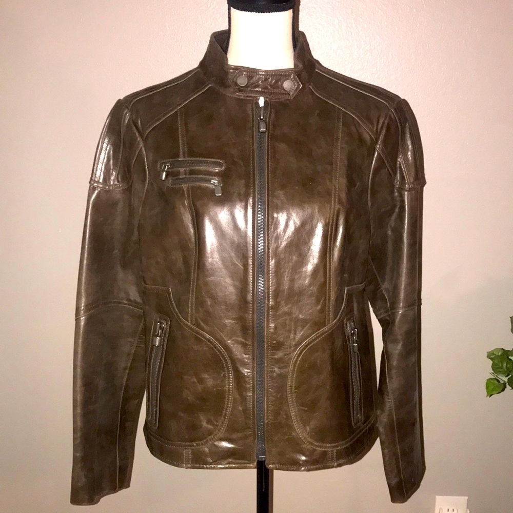 Women's Brown Leather Jacket